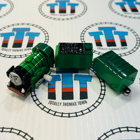 Flying Scotsman with Tenders No Stickers Capsule Plarail Wind Up - Used