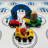 BRIO Garage Play Set with Lights & Sound 33684 Missing One Figure Wooden - Used