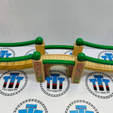 Suspension Bridge with Track Rare #2 Slight Rips/Marked Track Clickity Clack Wooden - Used