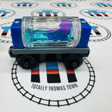 Aquarium Car Round with Squid (Learning Curve) Blue Water Good Condition Wooden - Used