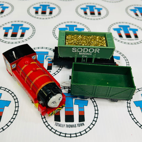 Victor (2009 Mattel) Noisy Fair Condition with Cars Used - Trackmaster