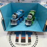 Rumble and Race Mountain Set with Snow-Covered Thomas and Percy (Corroded Terminals BOULDERS DO NOT FALL SEE NOTES) Wooden - Excellent/New