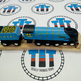 Mallard with Buffer and Track BIGJIGS Rail Wooden - New NO Box