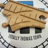 3.5" Switch Pack #2 Wooden Knobs Vintage Clickity Clack Track (Small Hole in Male/Male) Used 2 Pieces - Thomas Brand