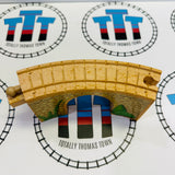 Arched Viaduct Marked/Stained Clickity Clack Track (Painted Details) 1 Piece - Used