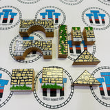 Sodor Blocks - Bridges & Tunnels Rare (Incomplete As Shown) Wooden - Used