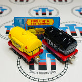 Sodor Fuel Car & Tar Tanker (2003) with Character Card Used - Take Along