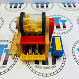 Sodor Popcorn Factory with Cargo Car (Chipping Paint) and Cargo #2 Fair Condition Sometimes Gets Stuck Wooden - Used