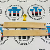 12" Bumpy Track #1 (2001) Clickity Clack 2 Pieces with Sign Small Marks  Wooden - Used