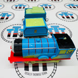 Glow in the Dark Edward and Tender with Cargo Car (2013) Good Condition Used - Trackmaster Revolution