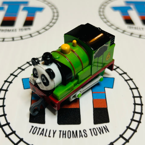 Panda Percy Peeling Stickers Pull Along Capsule Plarail - Used