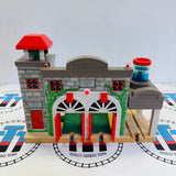 Deluxe Fire Station #1 with Lights and Sound Wooden - Used