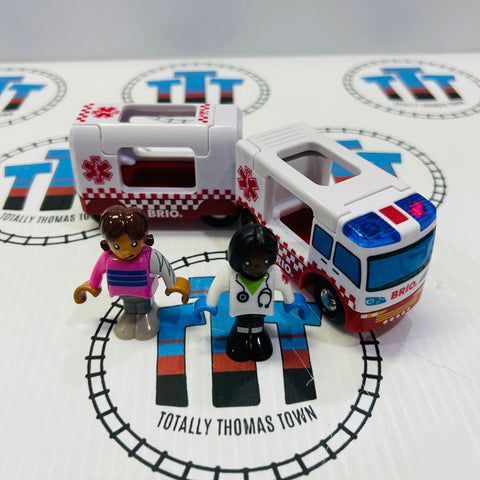 BRIO 36035 Light and Sound Rescue Ambulance - Used