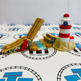 Lighthouse & Drawbridge with Lights and Sound #2 Marked/Discoloured Wooden - Used