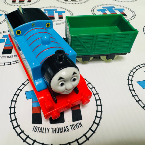 Glow in the Dark Thomas and Green Cargo Car no Cargo (2013) Good Condition Used - Trackmaster Revolution