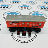Sodor Mail Car #1 (Learning Curve 1996) Rare Fair Condition Chipping Paint Wooden - Used