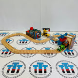Reg and Percy at the Scrapyard Set #2 Modified Track/Fair Condition Silver Track with Trains - Used