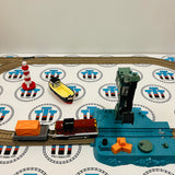 Hard at Work at Brendam Docks Set Complete with Salty (2006 Noisy) Missing Small Piece/Buffer Sign Used - Trackmaster