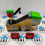 Coal Company (Sodor Mining Co.) with Conveyor, Crane, 2 Cargo Cars (2000) and 2 Cargo Pieces Good Condition #2 Wooden - Used