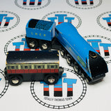 BRIO Mallard High Speed Train #3 Vintage 33413 Fair Condition Wooden Rare - Used