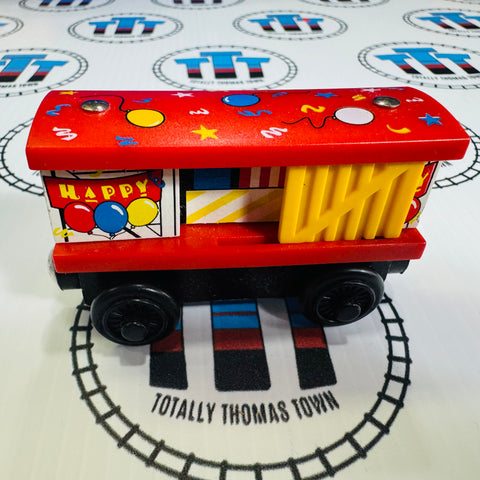 Happy Birthday Box Car (Learning Curve) Wooden - Used