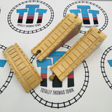 3 Piece Red Brick and Ivy Bridge #2 Clickity Clack Wooden - Used