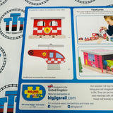 Fire Station Shed BIGJIGS Rail Wooden - New in Box