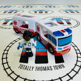 BRIO 36035 Light and Sound Rescue Ambulance Missing 1 Figure - Used