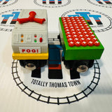 Fog Horn Cars (Learning Curve) Good Condition Wooden - Used