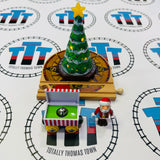 BRIO 32502 Polar Express Christmas Tree #1 with Lights and Sound, Bell Car & Santa Wooden Very Rare! - Used