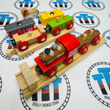 Farmyard Train with Buffer and Track BIGJIGS Rail Wooden - New in Box