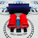 Purple Barrel Car with Oil and Petrol Barrels Fair Condition Wooden - Used