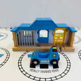 BRIO 33590 Police Station #1 Stained/No Figures Wooden - Used