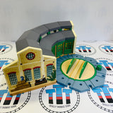 Tidmouth Sheds Roundhouse with Turntable (Learning Curve) #1 Chipped Track Wooden - Used