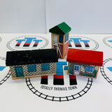 Set of 3 Buildings (1994) Fair Condition Thomas Brand Wooden - Used