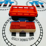 Cargo Car Red with Dynamite Cargo Car Wooden - Used