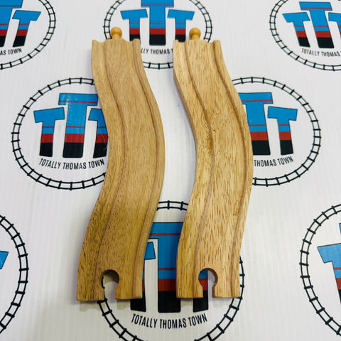 Wavy Track 2 Pieces BIGJIGS Rail Wooden - New in Box