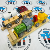 Construction Train with Track and Buffer BIGJIGS Rail Wooden - New no Box