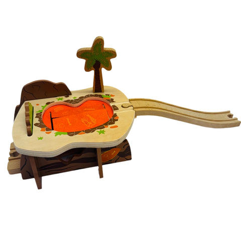 Lava Pit BIGJIGS Rail Wooden - New in Box