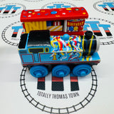 Thomas - Happy Birthday Thomas & Box Car (Learning Curve) Fair Condition Wooden - Used