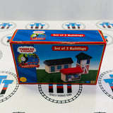 Set of 3 Buildings Thomas Brand Wooden - New in Box