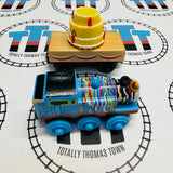 Happy Birthday Thomas with Cake (Mattel) Fuzzy Sounds Wooden - Used