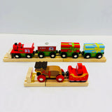 🎄 Christmas BIGJIGS Wooden Train Pack · Fully Wrapped & Ready to Gift · Assembly Required! 🎁