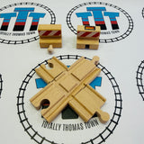 BRIO 33387 Crossing Track and Buffer Stops Wooden - Used