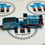 Rainbow Metallic Gordon & Tender Capsule Plarail Wind Up Fair Condition - Used