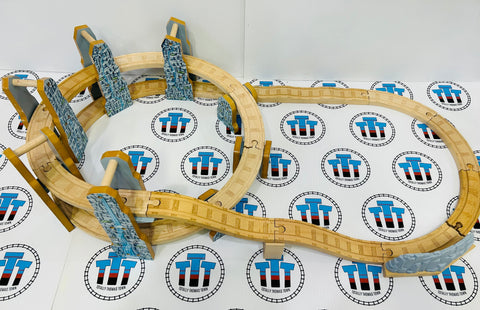 Rheneas & the Roller Coaster Set No Trains #4 Damaged Riser Wooden - Used