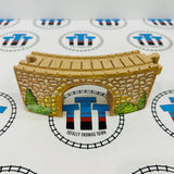 Arched Viaduct Clickity Clack Track Ripped Sticker Fair Condition 1 Piece - Used