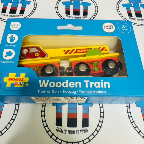 Crane Wagon with Track BIGJIGS Rail Wooden - New in Box
