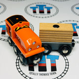BRIO 33694 Pop-Up Hood Engine & Cargo Car Wooden - Used