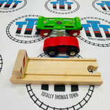 Car Carriage Rail with Buffer Wooden - New no Box